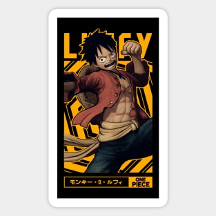 Straw Hat Luffy = ONE PIECE = Anime Design Magnet